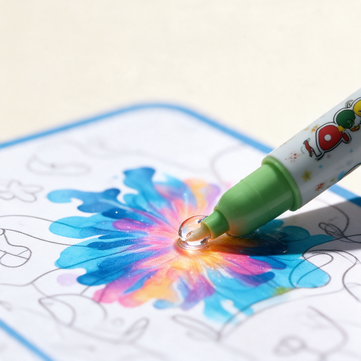 Le cahier au Stylo à l'Eau —Sans Encre, Sans Écran (Réutilisable)