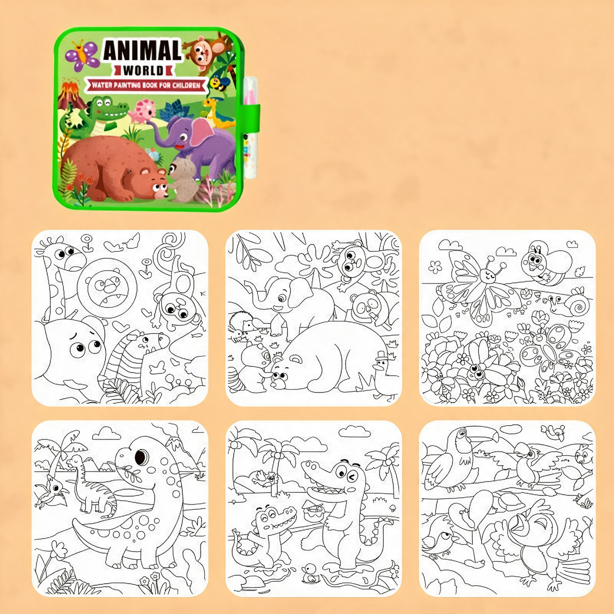 Variante Animals — cahier de coloriage à l'eau